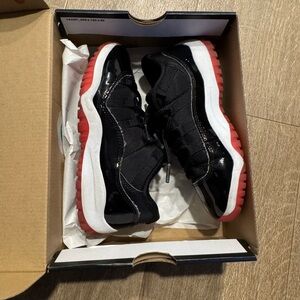 Jordan 11 Retro Low Black and Red